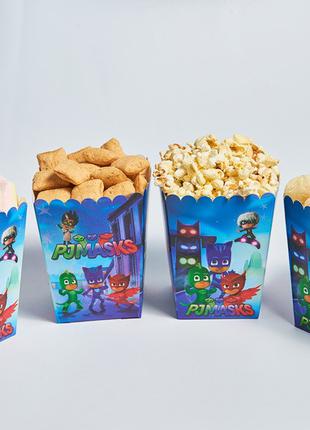 Коробка для попкорна , сладостей в стиле " Герои в масках "