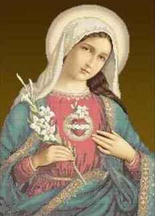 Схема для вишивки бісером "Непорочне серце Пресвятої Діви Марі...