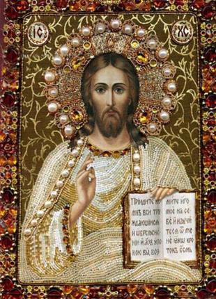 Набір алмазної вишивки ікона "Ісус" повна викладка, ,мозаїка 5...