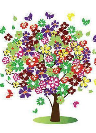 Алмазная вышивка "Дерево ",цветы,букет, полная выкладка,мозаик...