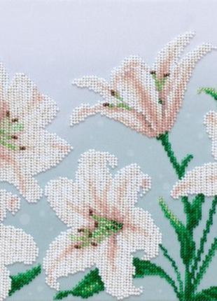 Набор для вышивки бисером " Лилии " клумба, композиция, цветы,...