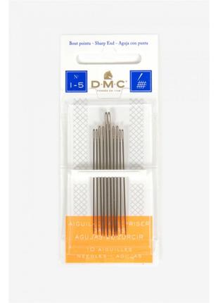 Игла DMC (Франция) Штопальная №1-5 (10 игл) вышивка бисером, н...