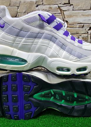 Nike air max 95 white best sale and purple