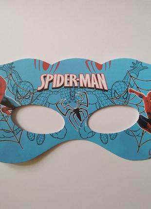 Маска детская картонная " Человек- паук ( Spider-Man) " на рез...