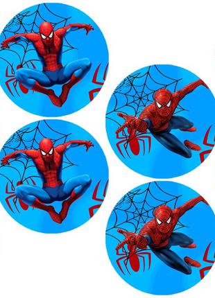 Наклейка " Человек- паук ( Spider-Man ) " , диаметр 45 мм.