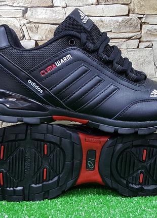 Чоловічі шкіряні кросівки Adidas Terrex Clima Warm All Black