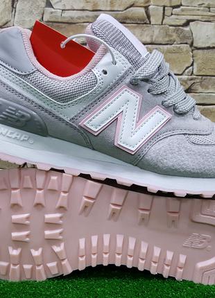 Женские кожаные кроссовки New Balance WL574