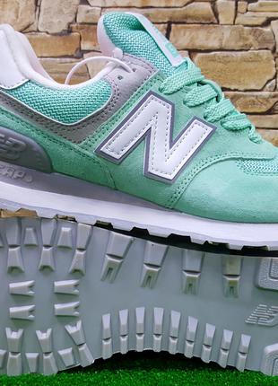 Женские кожаные кроссовки New Balance WL574