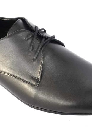 Классические мужские туфли из натуральной кожи, черные. Размер...