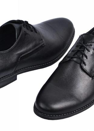 Демисезонные мужские кожаные ботинки, черные. Размеры 40, 43, ...