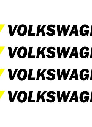 Набор виниловых наклеек на ручки авто - Volkswagen (4 шт.)