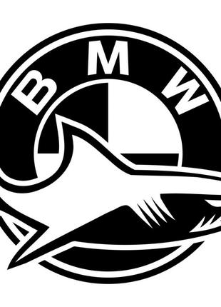 Виниловая наклейка на автомобиль - Акула BMW
