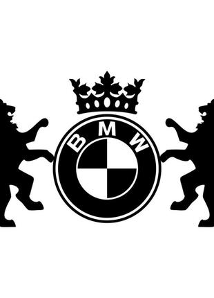 Виниловая наклейка на автомобиль - Львы BMW