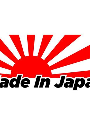 Виниловая наклейка на автомобиль - Made in Japan Флаг Японии