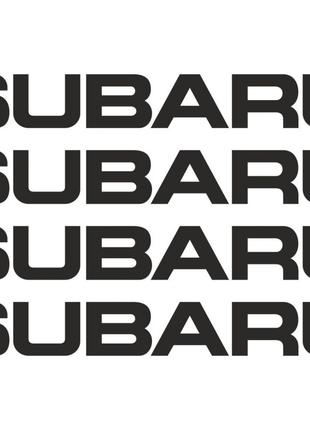 Набор виниловых наклеек на ручки авто - Subaru (4 шт.)
