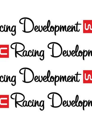 Набор виниловых наклеек на ручки авто - Racing Development WRC...