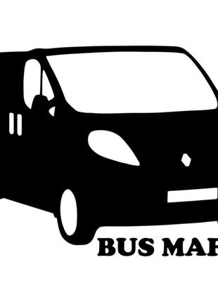 Виниловая наклейка на автомобиль - Bus Mafia Renault Trafic