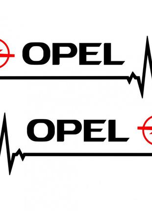 Набор наклеек на зеркала авто - Opel Пульс (2шт)