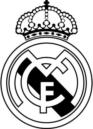 Виниловая наклейка на автомобиль - Футбольный клуб Реал Мадрид...