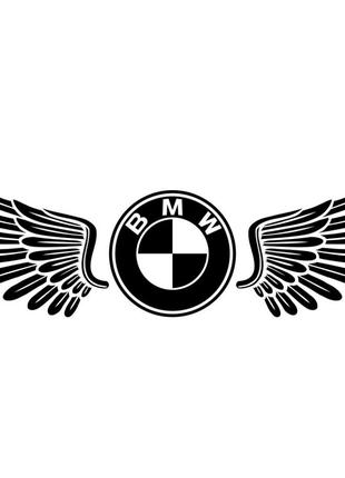 Виниловая наклейка на автомобиль - Крылья BMW
