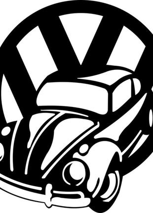 Виниловая наклейка на автомобиль - Volkswagen Beetle | Фольксв...