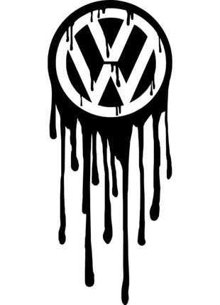 Виниловая наклейка на автомобиль - Volkswagen клякса