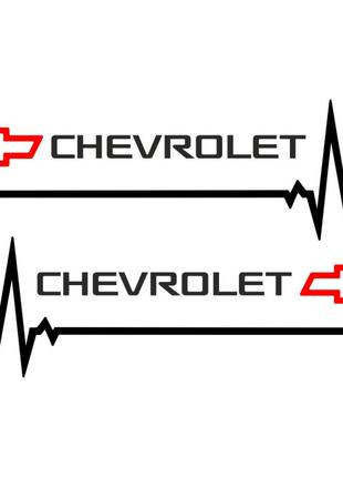 Набор наклеек на зеркала авто - Chevrolet Пульс (2шт)