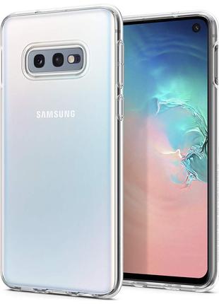 Прозрачный силиконовый чехол на Samsung Galaxy S10E