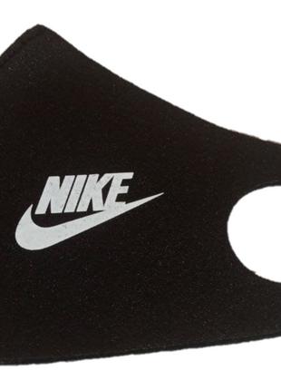 Маска пита многоразовая защитная черная Nike (Найк)