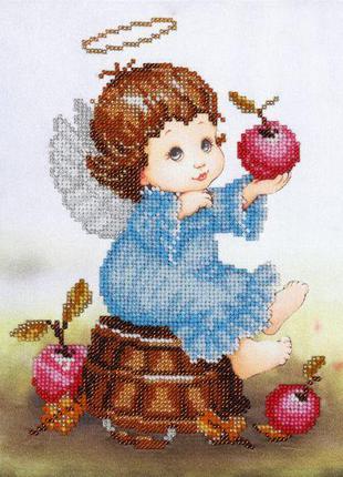 Набор для вышивания "Ангелочек с яблоками"
