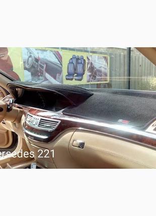 Накидка на панель приборов Mercedes-Benz S-Class W221 2005-201...