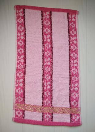 Полотенце кухонное махровое розовый 43*25