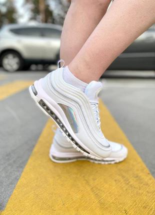 Кроссовки женские nike air max 97 white белые (найк аир макс, ...: цена ...