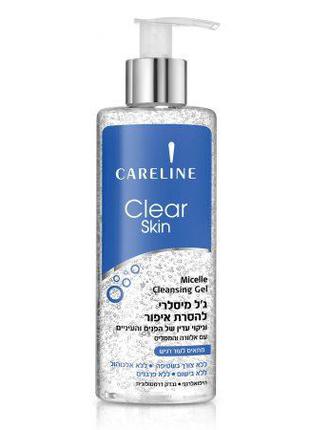 Мицеллярный гель для лица Careline Clear Skin, снимающий макия...