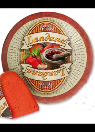 Сыр гауда с красным песто Landana Red Pesto 50% 1 кг
