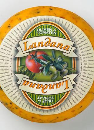 Сыр гауда с оливками и томатами Landana Oives & Tomatoes 50% 3...