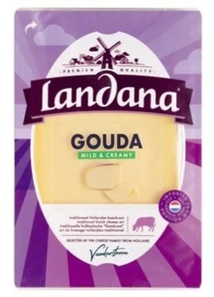 Сыр гауда молодой в нарезке Landana Gouda mild and creamy 48% ...