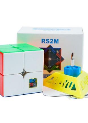 MoYu RS2M 2x2 stickerless magnetic | Кубик Рубика МоЮ 2х2 магн...