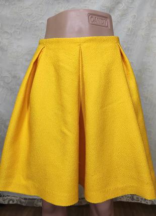 Яркая желтая юбка от h&m
