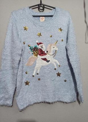 Новогодний свитер новорічний светрик