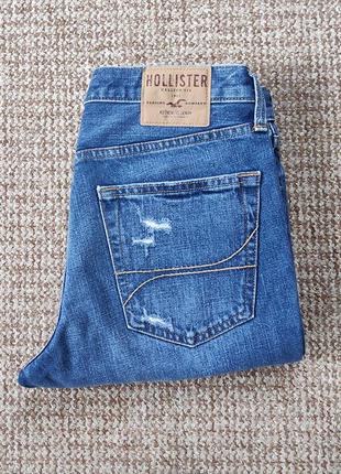 Hollister рваные джинсы slim skinny оригинал (w32 l30)