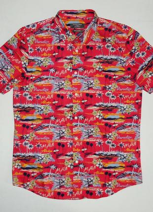 Рубашка  гавайская primark aloha maui cotton гавайка (l)