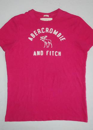 Футболка  abercrombie & fitch  muscle розовая (xl)