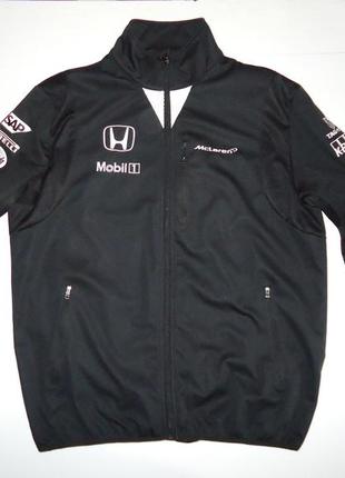 Куртка mclaren-honda f1 team softshell чорна (xl)