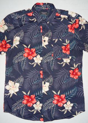 Рубашка  гавайская primark cotton 2018 гавайка (m)