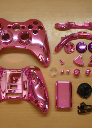 Xbox 360 розовый хромированный корпус джойстика стики металл