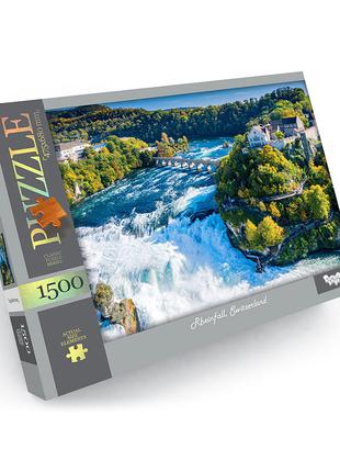 Пазл картонный " Горный водопад " 1500 элементов, классический...