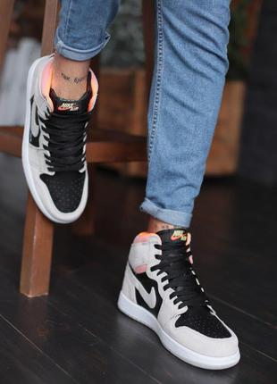Nike air force high grey black