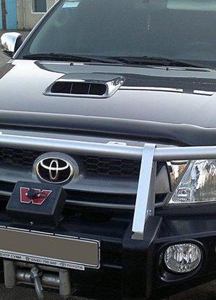 Дефлектор капота (Люкс!) мухобойка Toyota Hilux 2005-2011, SIM...