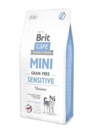 Корм для собак мелких пород Brit Care Mini Sensitive Venison 7кг